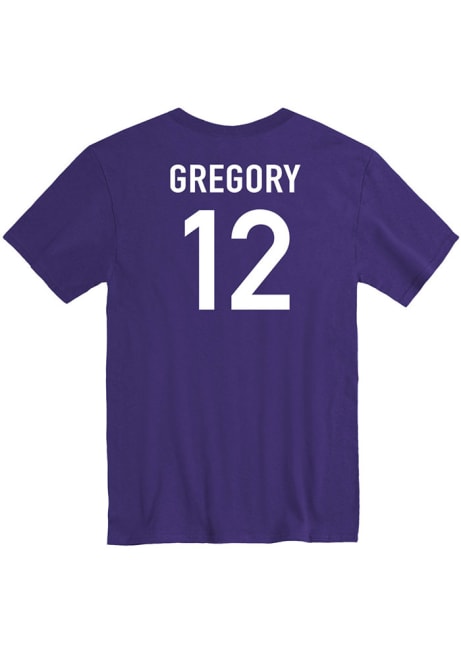 Gabriella Gregory Rally Mens Purple K-State Wildcats Basketball Name And Number Player T Shirt