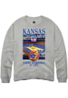 Main image for Rally Kansas Jayhawks Mens Grey 2023 Official Basketball Season Long Sleeve Fashion Sweatshirt