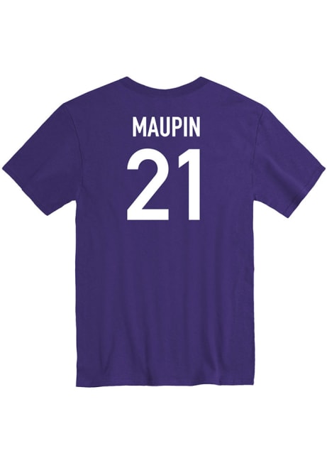 Eliza Maupin Rally Mens Purple K-State Wildcats Basketball Name And Number Player T Shirt