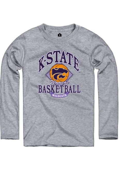 Mens K-State Wildcats Grey Rally Womens Basketball Banner Tee
