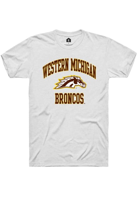 Western Michigan Broncos White Rally No 1 Graphic Short Sleeve T Shirt