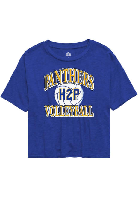 Pitt Panthers Blue Rally H2P Volleyball Short Sleeve T-Shirt