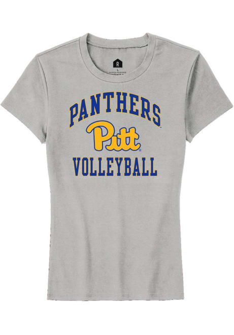 Pitt Panthers Grey Rally Volleyball Short Sleeve T-Shirt