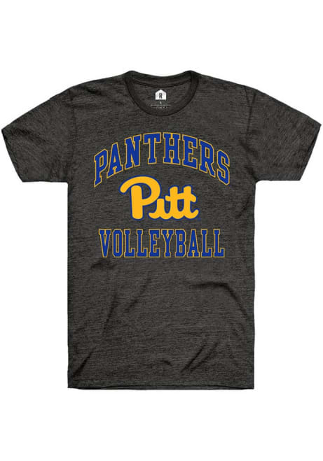 Pitt Panthers Grey Rally Number One Volleyball Short Sleeve T Shirt