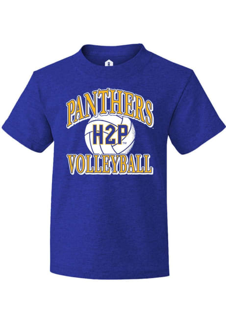 Youth Pitt Panthers Blue Rally Volleyball H2P Short Sleeve T-Shirt