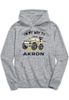 Main image for Toddler Akron Zips Grey Vive La Fete On My Way Long Sleeve Hooded Sweatshirt