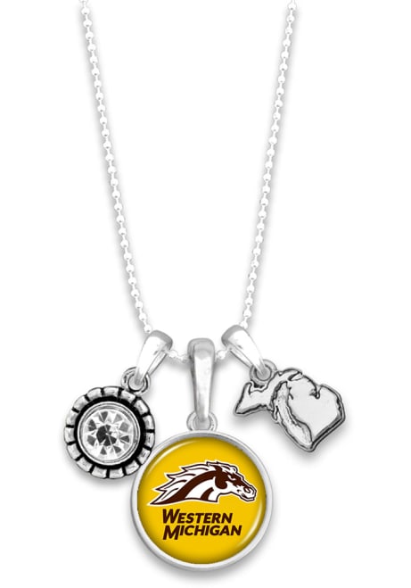 Home Sweet School Western Michigan Broncos Womens Necklace - Yellow