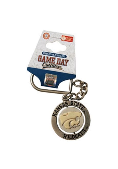 Gold K-State Wildcats Gold Spinner Keychain