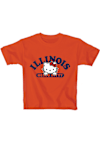 Main image for Girls Orange Illinois Fighting Illini Hello Kitty Team Wordmark Short Sleeve T-Shirt