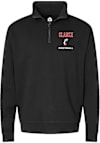 Main image for Zachary Clarke Mens Rally Black Cincinnati Bearcats Football NIL Embroidered Qtr Zip Pullover