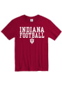 Indiana Hoosiers Football T Shirt - Crimson