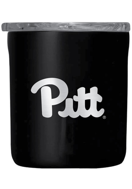 Black Pitt Panthers Corkcicle Buzz Stainless Steel Tumbler
