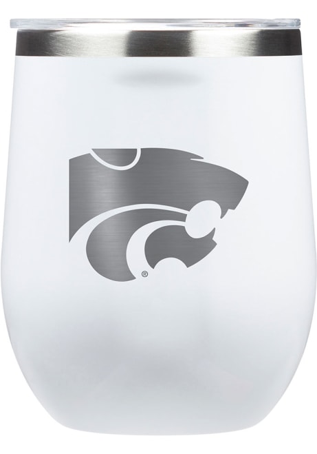 White K-State Wildcats Corkcicle Triple Insulated Stainless Steel Stemless