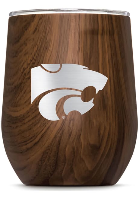 Brown K-State Wildcats Corkcicle Triple Insulated Stainless Steel Stemless