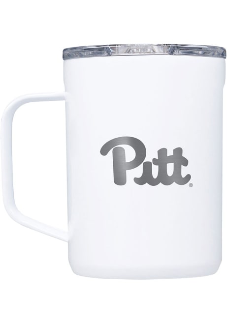 White Pitt Panthers Corkcicle 116oz Coffee Stainless Steel Tumbler