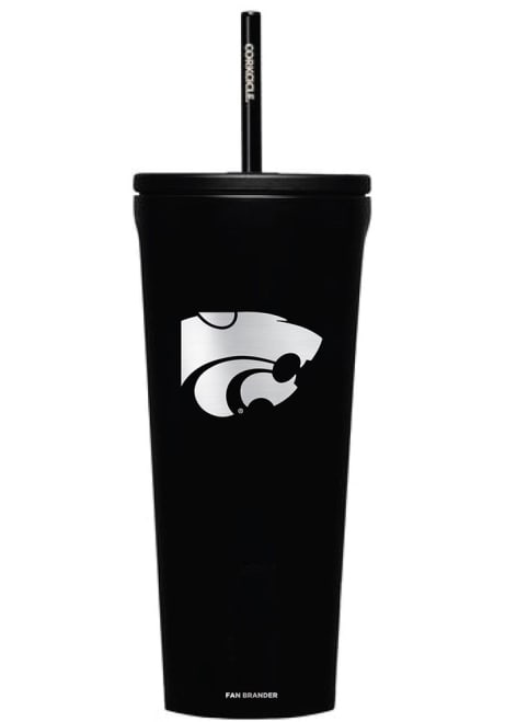 Black K-State Wildcats Corkcicle 24oz Cold Stainless Steel Tumbler
