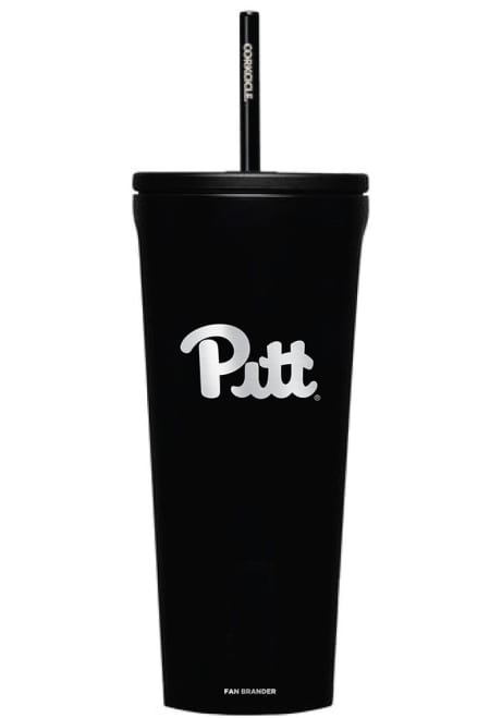 Black Pitt Panthers Corkcicle 24oz Cold Stainless Steel Tumbler