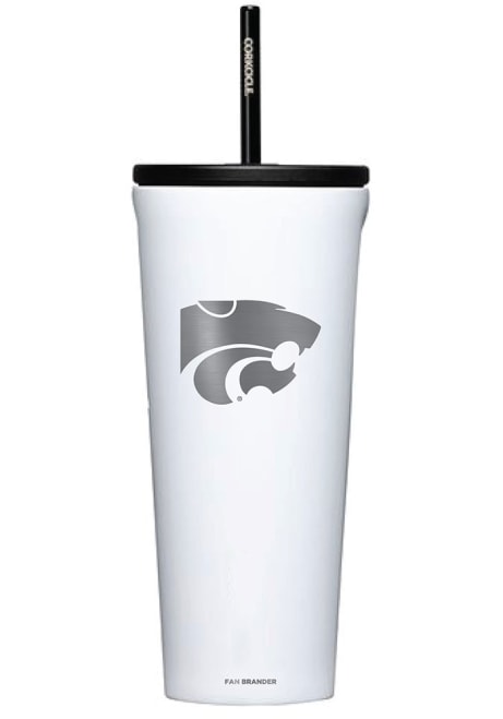 White K-State Wildcats Corkcicle 24oz Cold Stainless Steel Tumbler