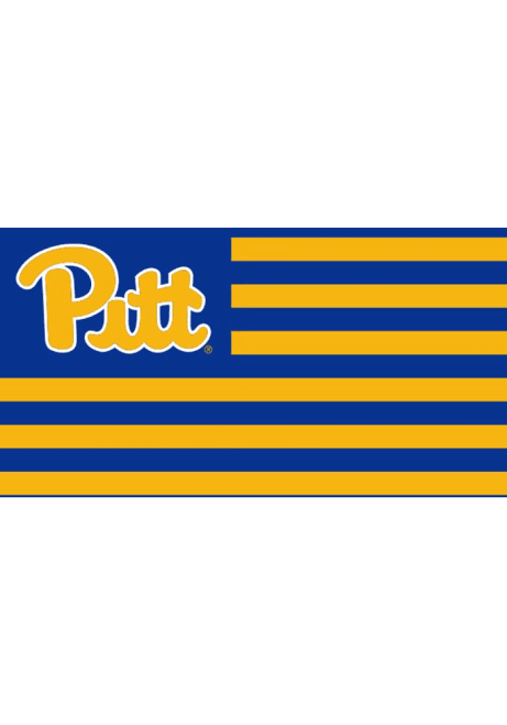Blue Pitt Panthers Nations Silk Screen Grommet Flag