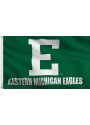 Eastern Michigan Eagles 3x5 Logo Grommet Green Silk Screen Grommet Flag
