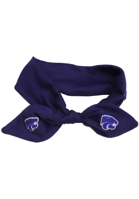 Knotted Bow K-State Wildcats Youth Headband - Purple