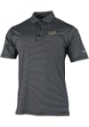 Main image for Mens Purdue Boilermakers Black Columbia Vault Heat Seal Double Hit Short Sleeve Polo Shirt