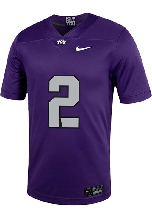 Tcu Purple And Red Football Uniforms Nike Men's TCU Horned Frogs