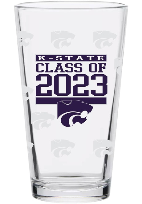 Purple K-State Wildcats 16 oz Class of 2023 Pint Glass