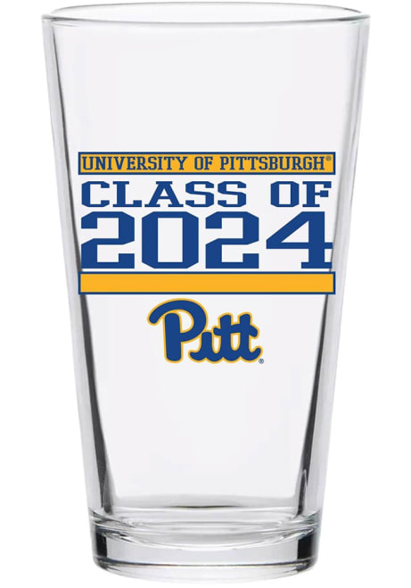 White Pitt Panthers 16 oz Class of 2024 Pint Glass