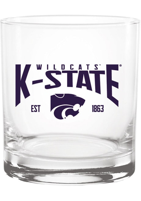 Purple K-State Wildcats 14oz Est. Rock Glass