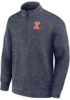 Main image for Mens Illinois Fighting Illini Navy Blue Nike Coach Qtr Zip Pullover