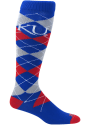 Kansas Jayhawks Team Argyle Socks - Blue