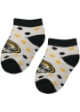 Missouri Tigers Baby Polka Dot Quarter Socks - Black