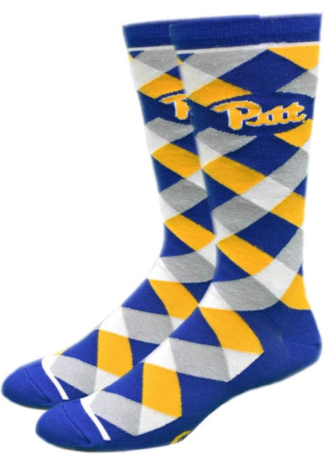 Graduate Pitt Panthers Mens Argyle Socks - Blue