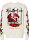 Main image for Mens Indiana Hoosiers Ivory Something Inked 2026 Rose Bowl Game Rose Sleeves Crew Sweatshirt