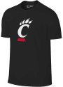 Cincinnati Bearcats Primary Team Logo T Shirt - Black
