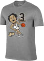 Carsen Edwards Purdue Boilermakers The Victory Bobblehead T Shirt - Grey