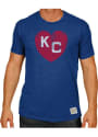 Original Retro Brand Kansas City Monarchs Blue Heart of KC Fashion Tee