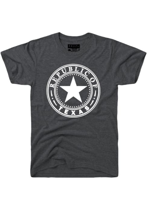 Rally Texas Grey Republic of Short Sleeve T Shirt