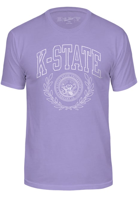 K-State Wildcats Seal Short Sleeve T Shirt - Lavender