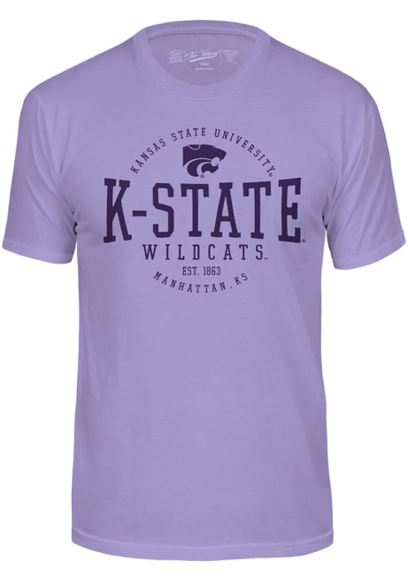 K-State Wildcats Established Short Sleeve T Shirt - Lavender