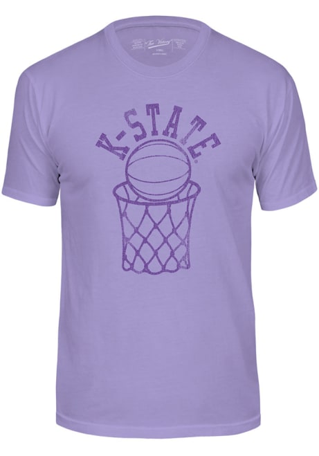 K-State Wildcats Basketball Short Sleeve T Shirt - Lavender