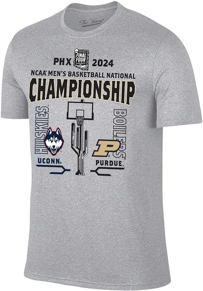 Grey 2024 National Champs Bound Head to Head Short Sleeve T Shirt