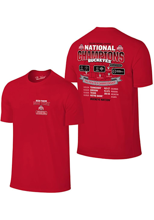 College Football Ohio State Big 10 Championship T Shirts 47 Red
