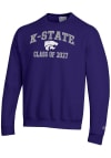 Main image for Mens K-State Wildcats Purple Champion Font Class of 2027 Powerblend Crew Sweatshirt