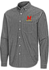 Main image for Mens Maryland Terrapins Black Antigua Porter Long Sleeve Dress Shirt