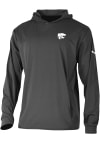 Main image for Mens K-State Wildcats Black Columbia Heat Seal Long Drive Hooded Sweatshirt