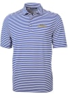 Main image for Mens Tulsa Golden Hurricane Blue Cutter and Buck Script Short Sleeve Polo Shirt