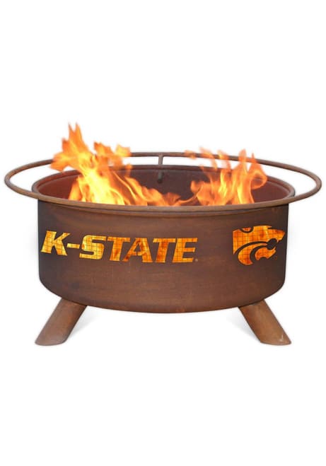 Gold K-State Wildcats 30x16 Fire Pit