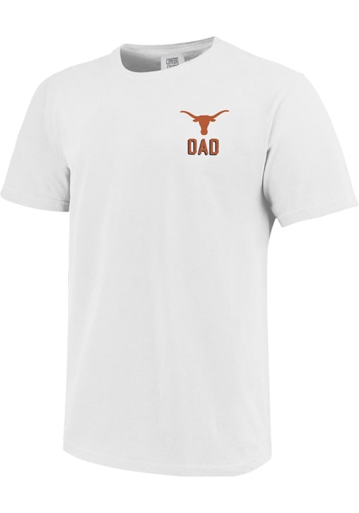 Texas Longhorns White Best Kind Of Father Short Sleeve T Shirt